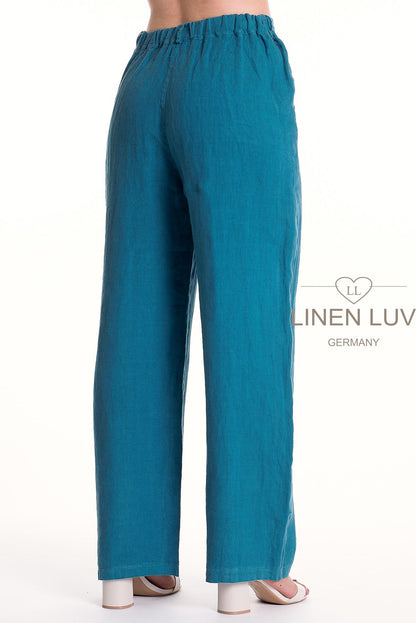 French Linen Button Front Classic Pant - Suttles & Seawinds