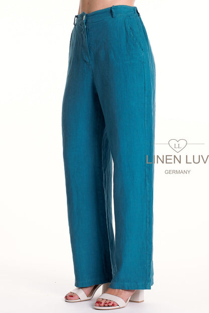 French Linen Button Front Classic Pant - Suttles & Seawinds