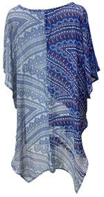 Load image into Gallery viewer, sariKNOTsari  PRG5149 Sheer Avatar Pure Silk Waterfall Top
