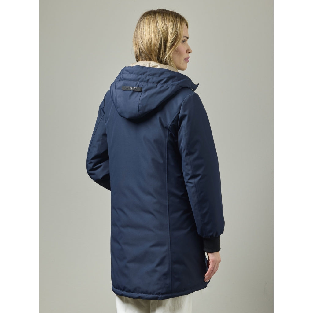 JUNGE Patricia Reversible Coat Navy - Alternate View