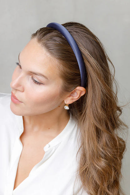 Premium Silk Satin Slim Headband - Suttles & Seawinds