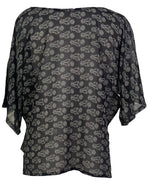 Load image into Gallery viewer, sariKNOTsari  PRG6294 Sheer Avatar Pure Silk Side Slit Top
