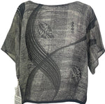 Load image into Gallery viewer, sariKNOTsari  PRG6304 Sheer Avatar Pure Silk Boxy Top
