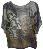 Load image into Gallery viewer, sariKNOTsari  PRG6304 Sheer Avatar Pure Silk Boxy Top
