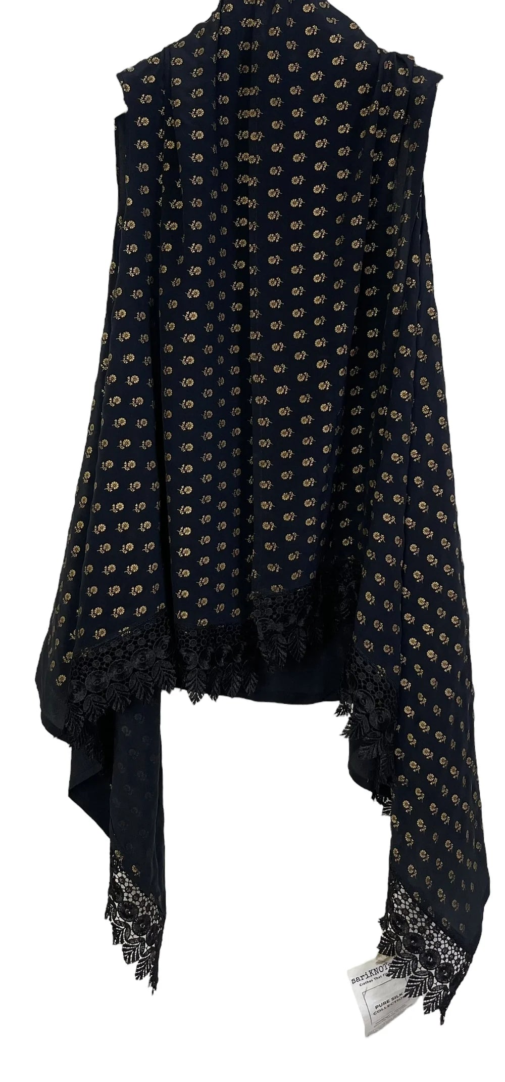 LACE TRIM SILK VERSATILE VEST