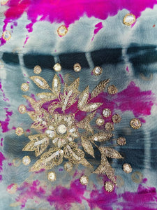sariKNOTsari  PRC7372 Avatar Reversible Pure Silk Jiva Jacket