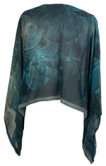 Load image into Gallery viewer, sariKNOTsari  PRG6620 Sheer Avatar Pure Silk Kimono-Sleeved Top
