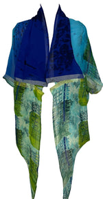 Load image into Gallery viewer, sariKNOTsari  PRG6848 Sheer Avatar Pure Silk Cardigan
