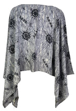 Load image into Gallery viewer, ABSTRACT SILK CAPELET PONCHO
