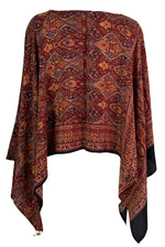 Load image into Gallery viewer, sariKNOTsari  PRC7322 Avatar Pure Silk Capelet Poncho
