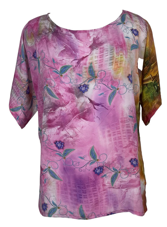 Pure Silk Side Slit Top