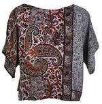 Load image into Gallery viewer, PAISLEY SILK BOXY TOP
