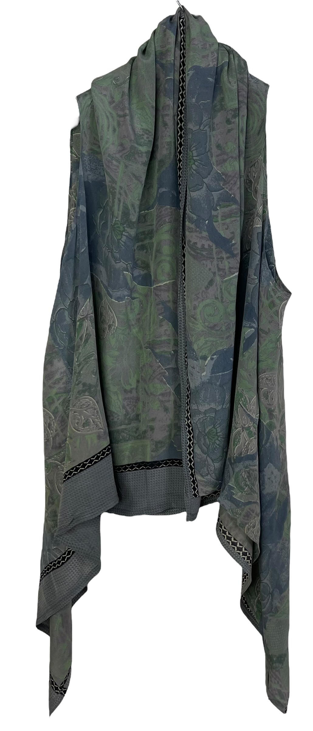 sariKNOTsari  PRC6883 Avatar Pure Silk Versatile Vest