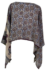 Load image into Gallery viewer, sariKNOTsari  PRC7308 Avatar Pure Silk Capelet Poncho
