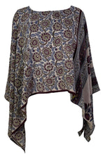 Load image into Gallery viewer, sariKNOTsari  PRC7308 Avatar Pure Silk Capelet Poncho

