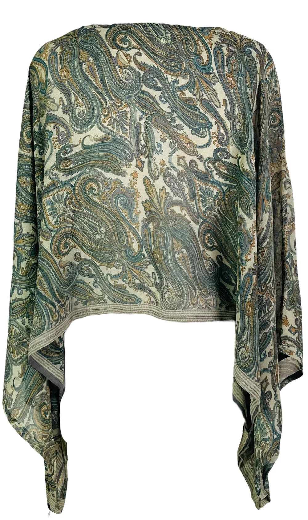 Pure Silk Kimono-Sleeved Top