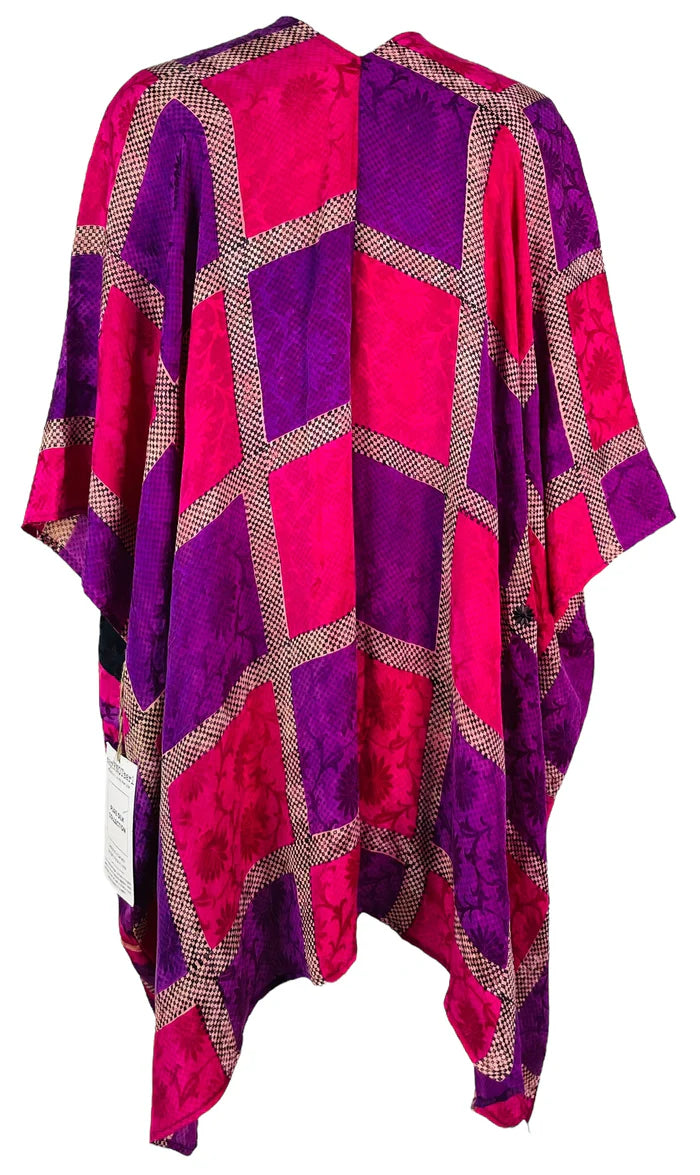 PURPLE & PINK SQUARE CARDIGAN