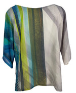 Load image into Gallery viewer, sariKNOTsari  PRG6604 Sheer Avatar Pure Silk Side Slit Top
