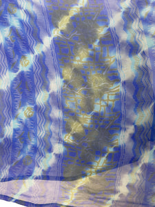 sariKNOTsari  PRG7219 Sheer Avatar Pure Silk Capelet Poncho