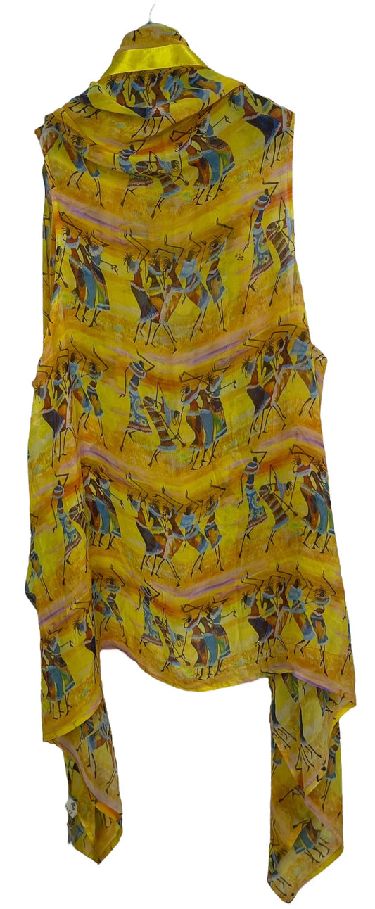 Dancing Pure Silk Versatile Vest