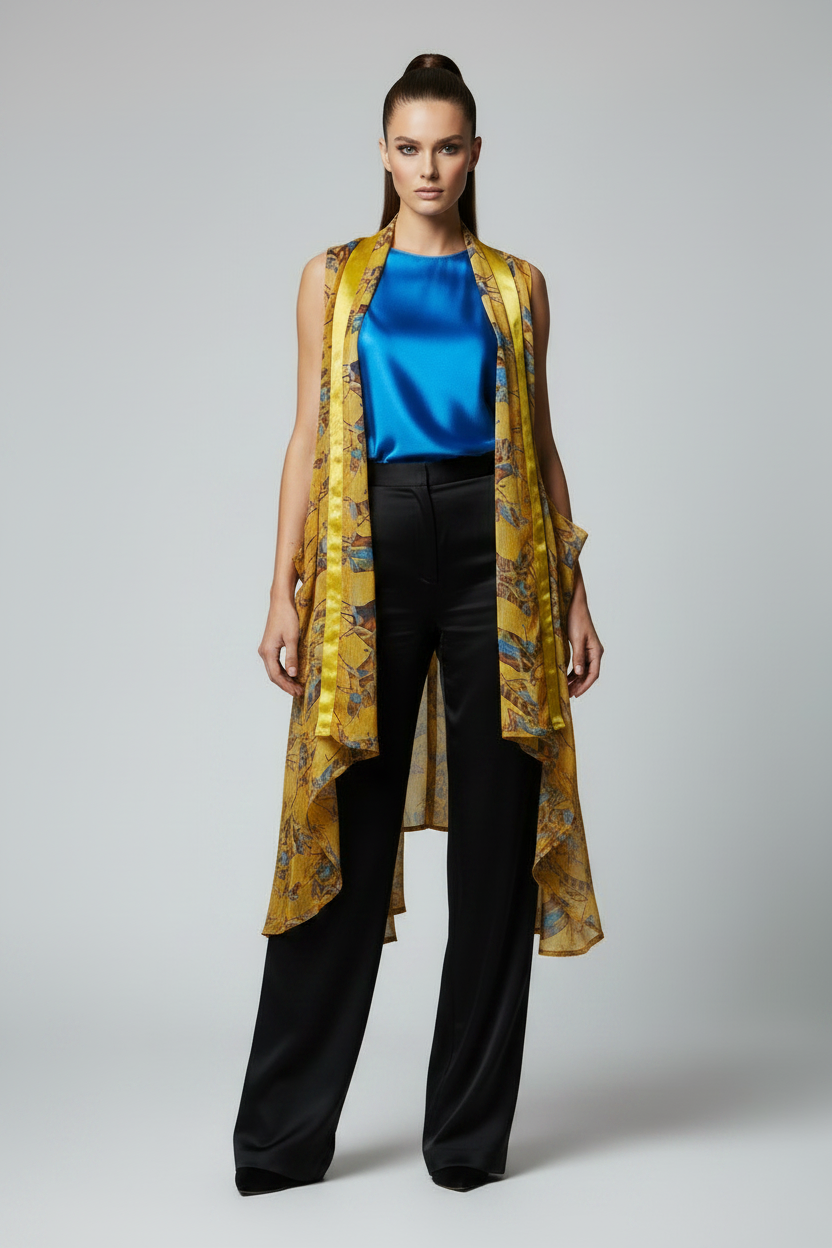 Dancing Pure Silk Versatile Vest