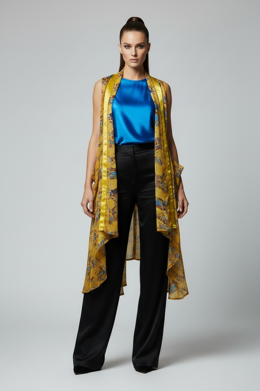 Dancing Pure Silk Versatile Vest