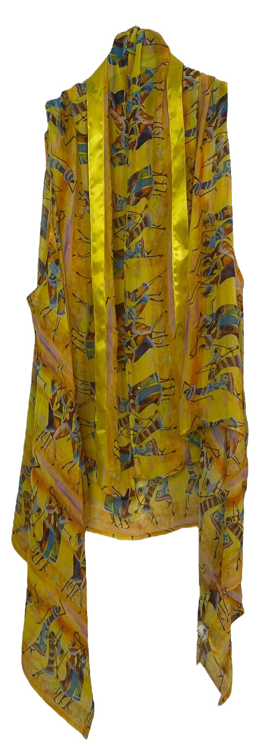 Dancing Pure Silk Versatile Vest