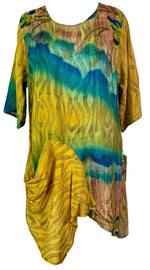 Load image into Gallery viewer, sariKNOTsari  PRC6826 Avatar Pure Silk Self Pocket Tunic Dress
