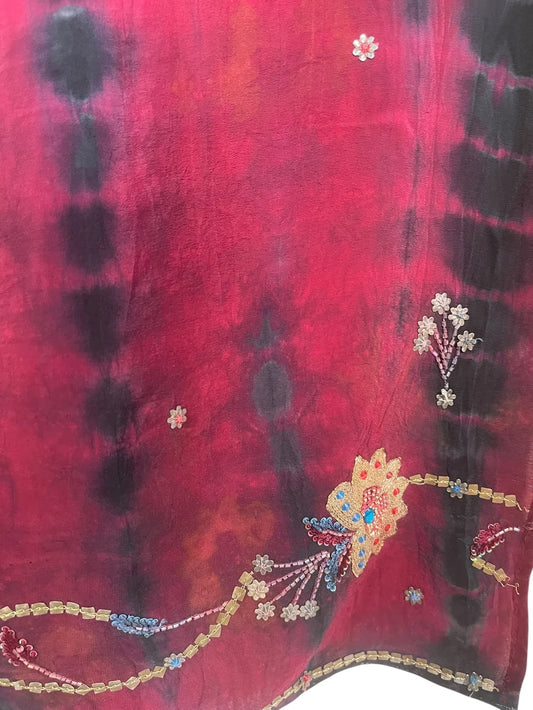 Embroidery silk versatile vest