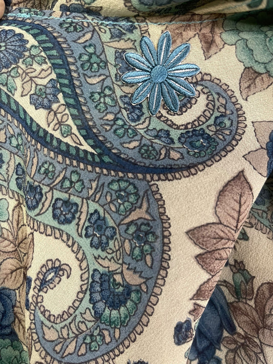 Silk border silk versatile vest