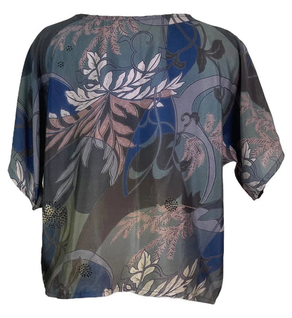 Fern silk boxy top
