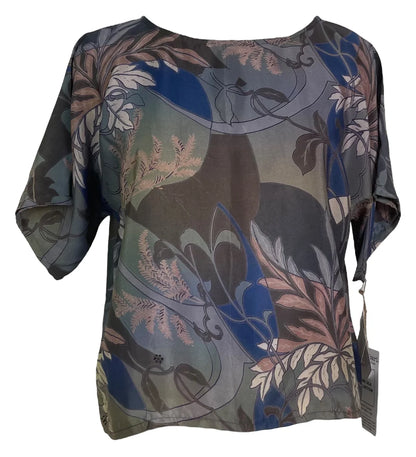 Fern silk boxy top