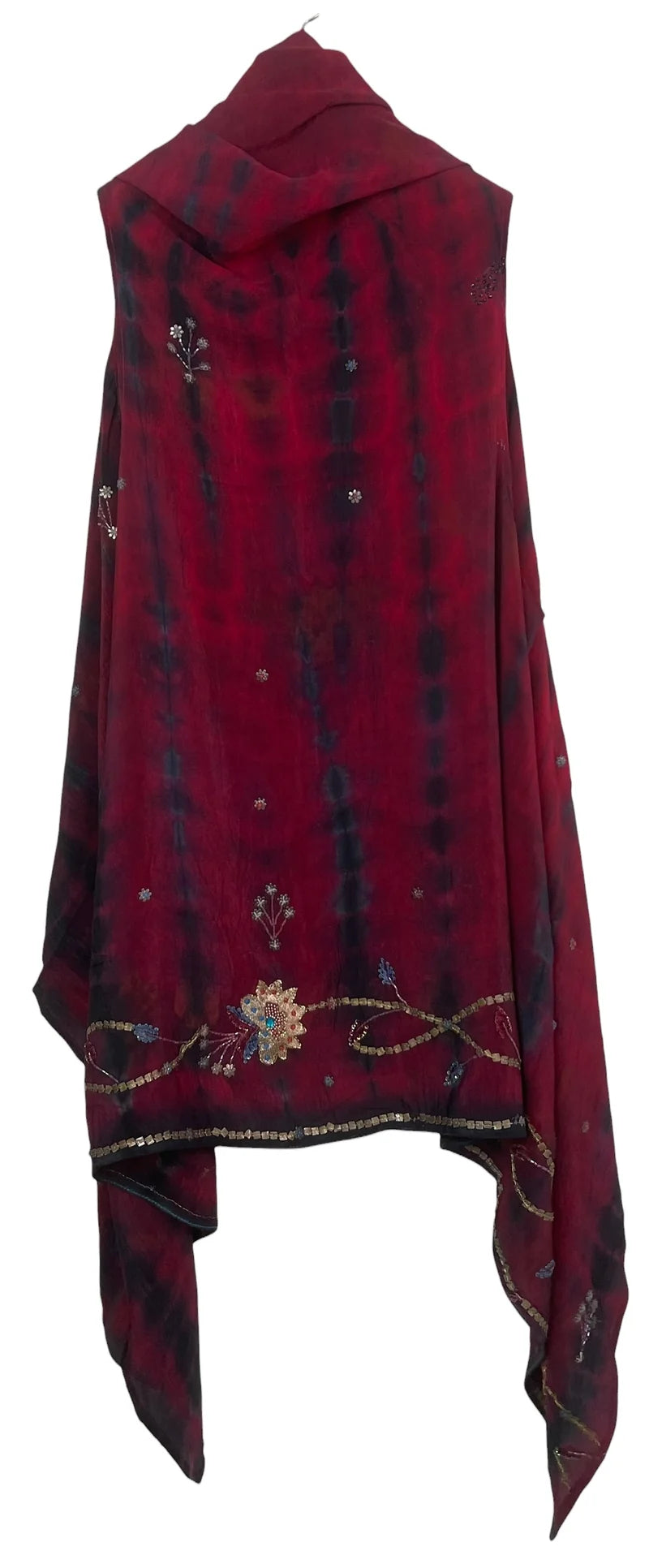 Embroidery silk versatile vest