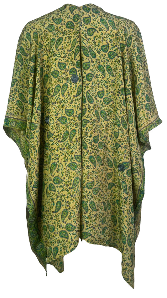 Green Ivy Pure Silk Cardigan