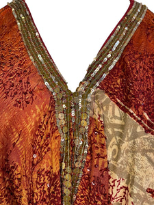 sariKNOTsari  PRC7248 Avatar Pure Silk Maxi Dress with Belt