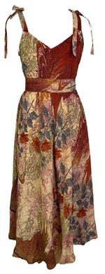 Load image into Gallery viewer, sariKNOTsari  PRC7248 Avatar Pure Silk Maxi Dress with Belt
