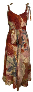 sariKNOTsari  PRC7248 Avatar Pure Silk Maxi Dress with Belt