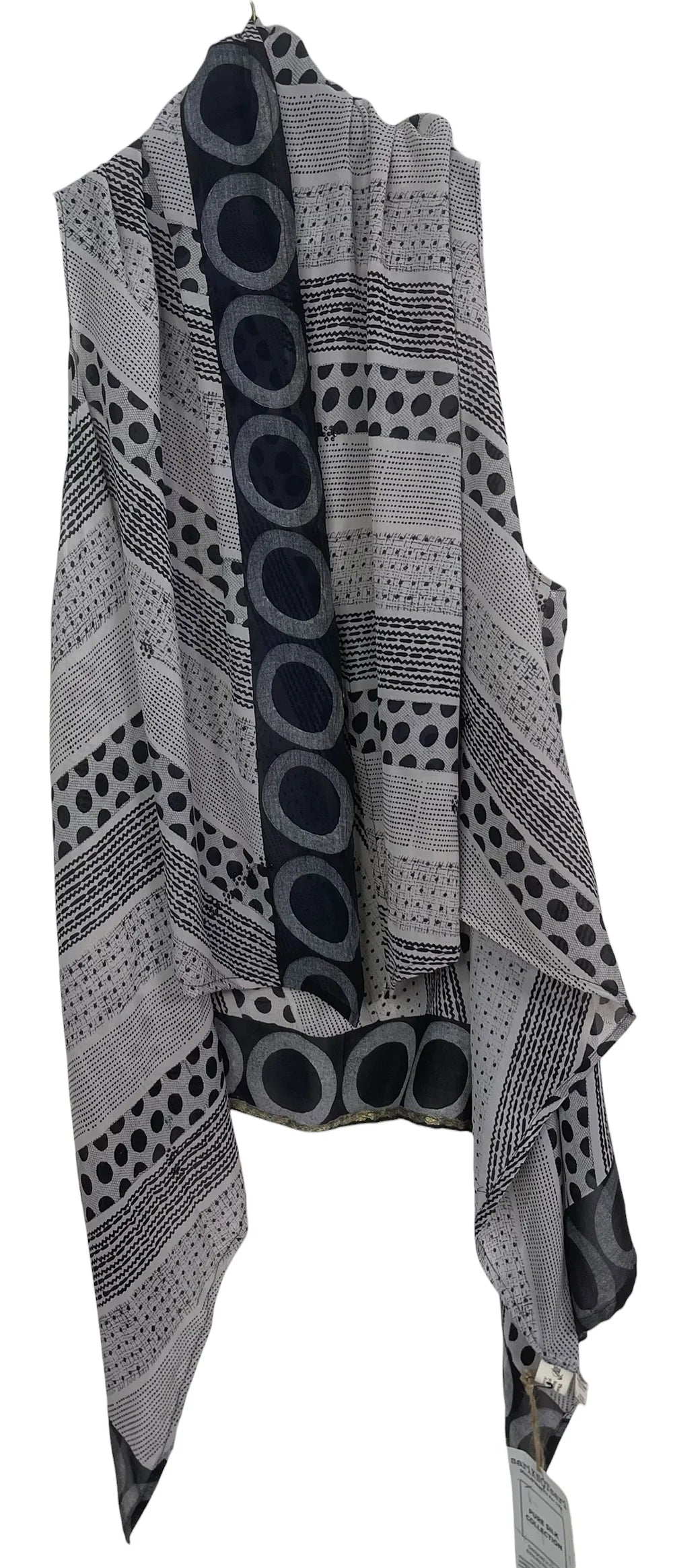 Pattern silk versatile vest