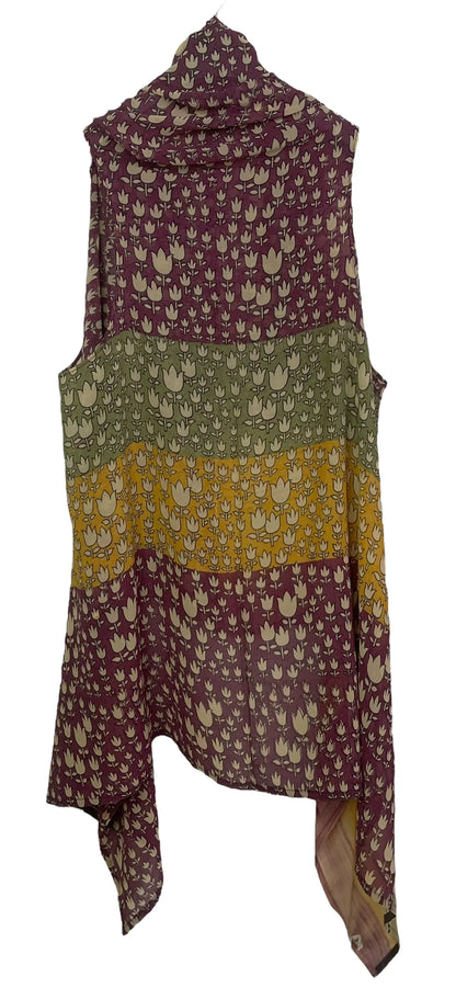 Tulip silk versatile vest