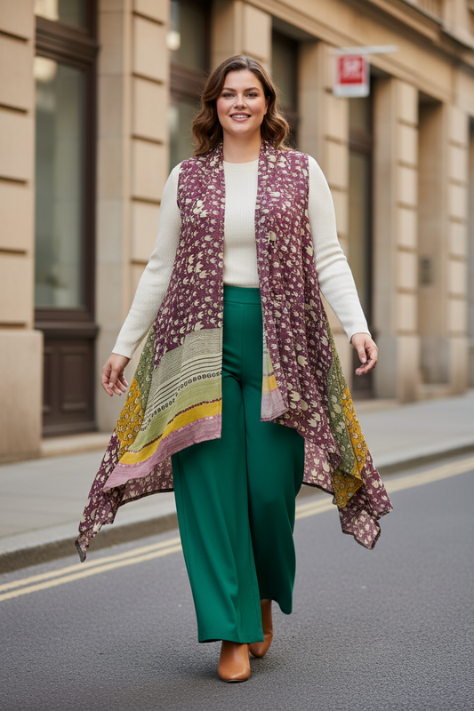 Tulip silk versatile vest