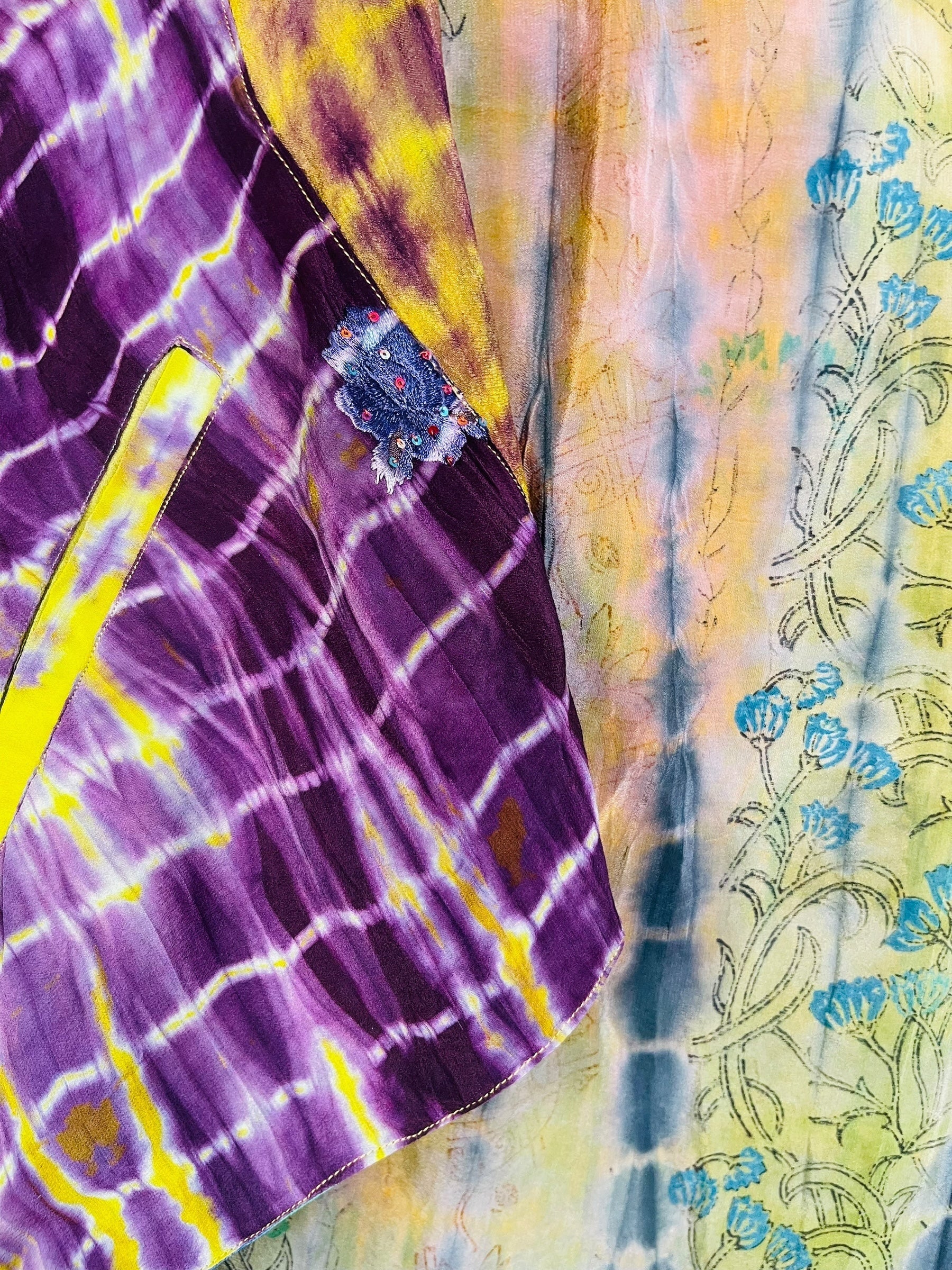 sariKNOTsari  PRC7375 Avatar Reversible Pure Silk Jiva Jacket