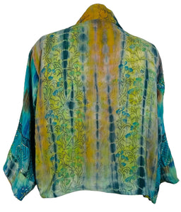 sariKNOTsari  PRC7375 Avatar Reversible Pure Silk Jiva Jacket