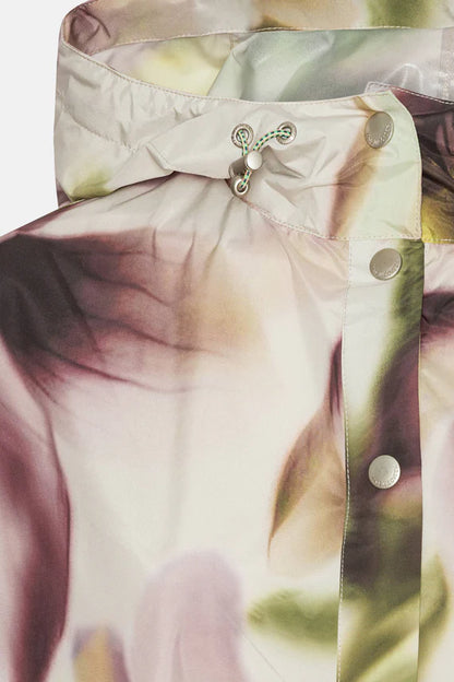 Poncho Raincoat - Light Photoristic Flower - Suttles & Seawinds