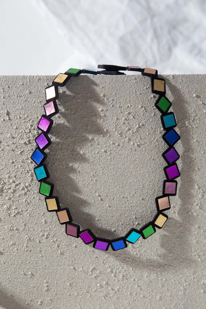 Rainbow Necklace - Squares - Suttles & Seawinds