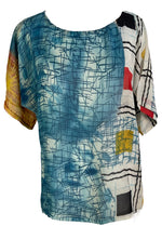 Load image into Gallery viewer, sariKNOTsari  PRG6313 Sheer Avatar Pure Silk Side Slit Top
