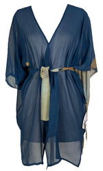 Load image into Gallery viewer, sariKNOTsari  PRG6930 Sheer Avatar Pure Silk Kimono-Sleeved Jacket with Belt
