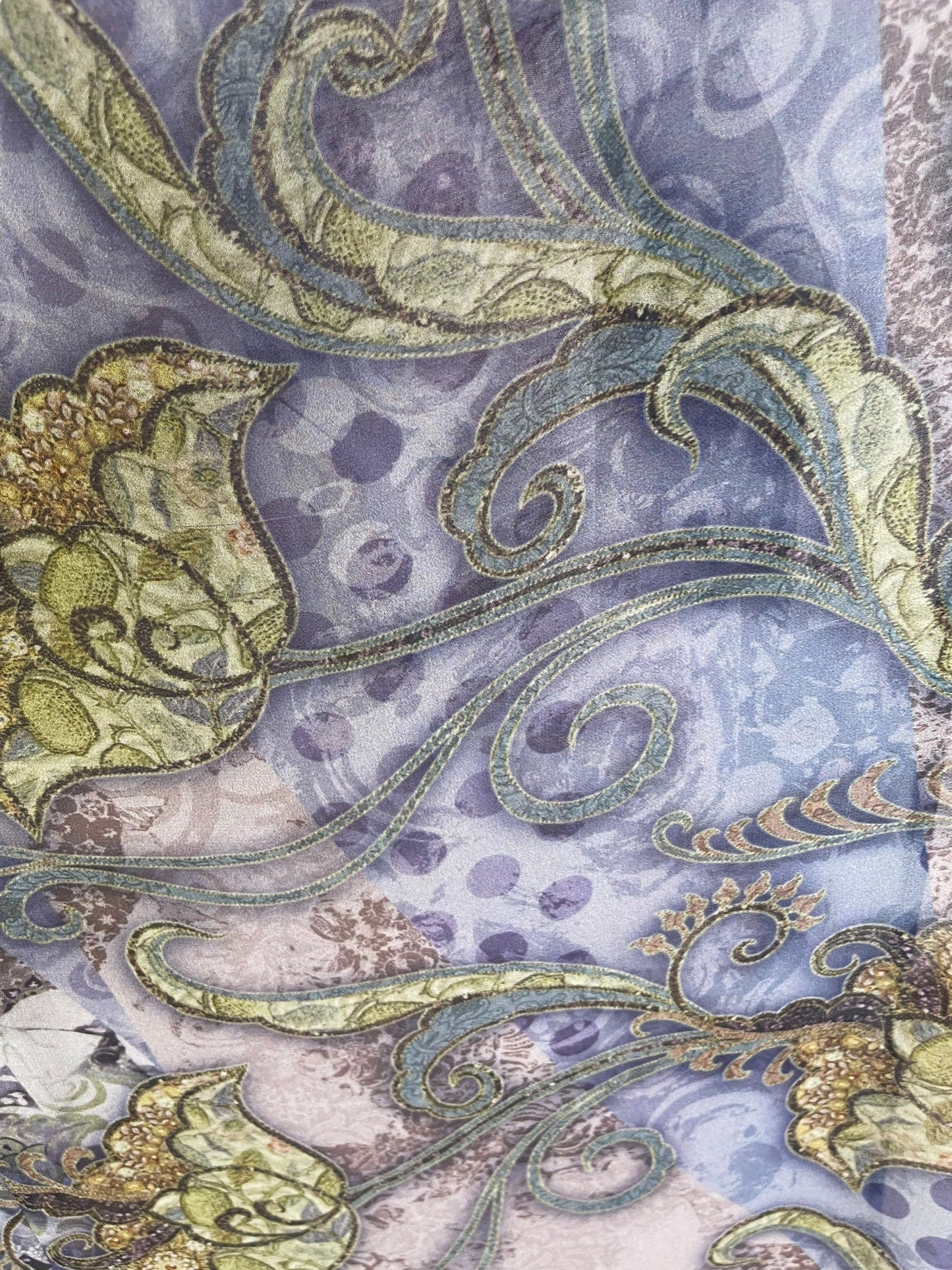 SILK MAXI KAFTAN FLORAL/PAISLEY