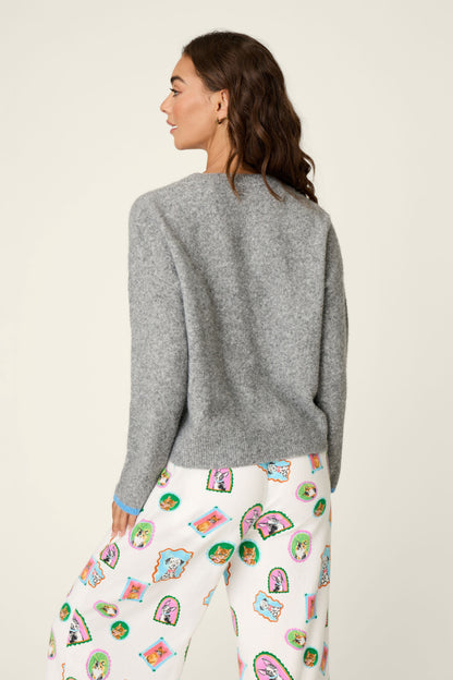 Flannels - French Bulldog Print Sweater
