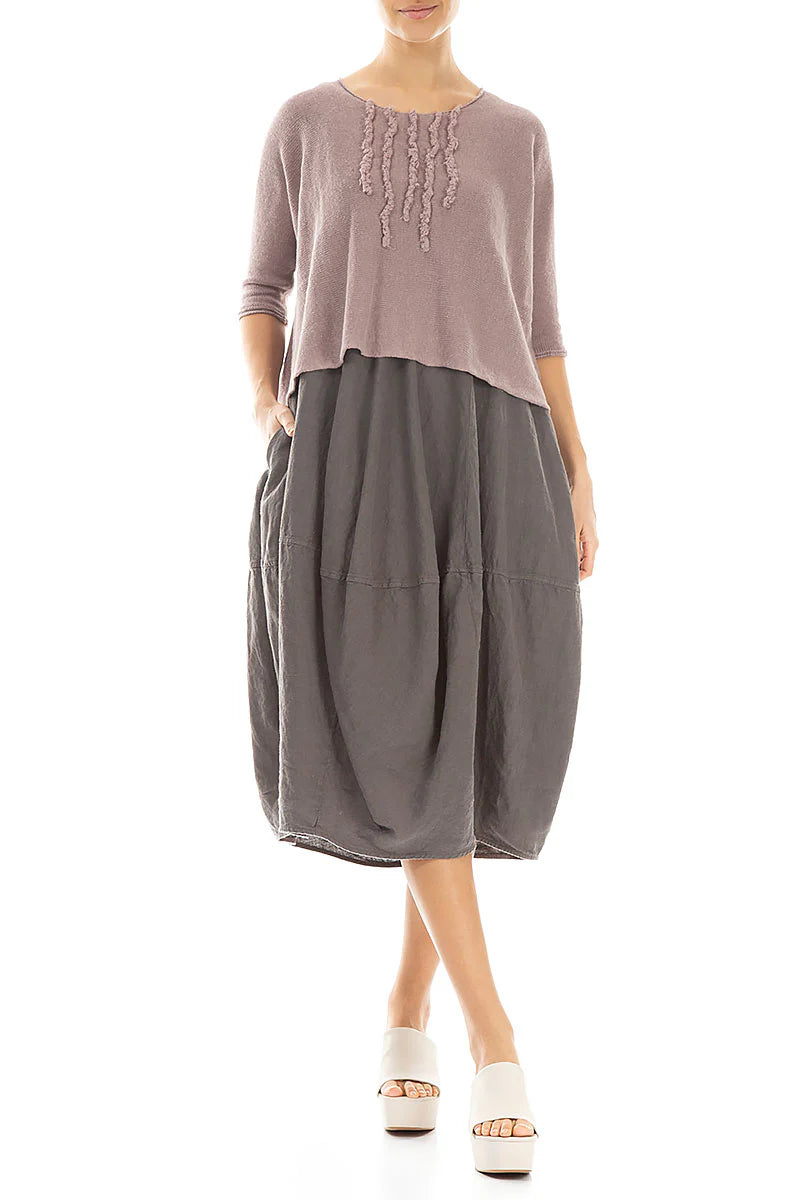 GRIZAS - RAW FRINGE LINEN TOPPER