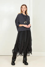 Load image into Gallery viewer, GRIZAS - RUCHED CHIFFON SKIRT
